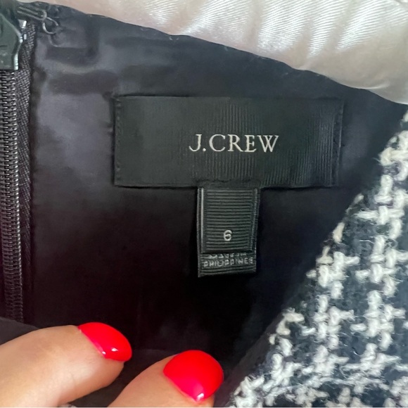 J. Crew Tweed Houndstooth Dress 6 - Picture 6 of 7